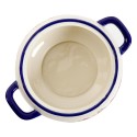 Rose Cobalt Ceramic 3.17-Quart Soup Tureen with Ladle