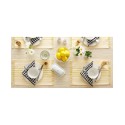 Design Import Stripes with Fringe Placemat, Set of 6