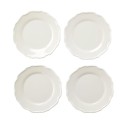 Ruffled Dinner Plates - Bead Dinnerware - Set of 4