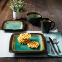 16-Piece Dinnerware Set, Turquoise