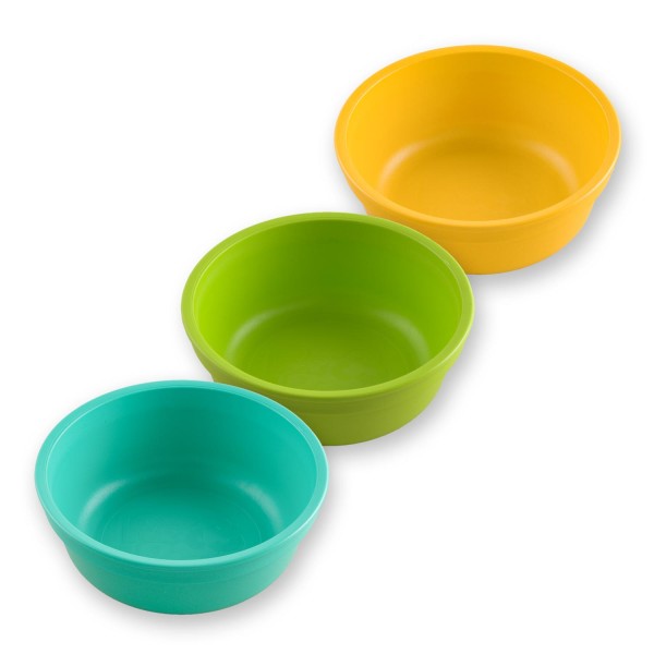 Recycled Plastic Pack Pack 3 Pack 12 oz Bowls - Aqua