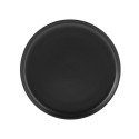 Matte Black Stoneware Salad Plate