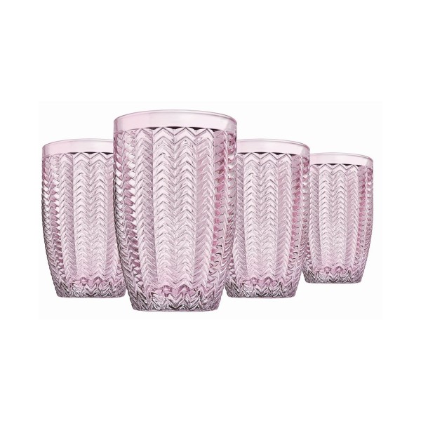 Modern Vintage Highball Glasses, Set of Four