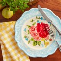 Sweet Rose Ceramic 10.75-inch Dinner Plate