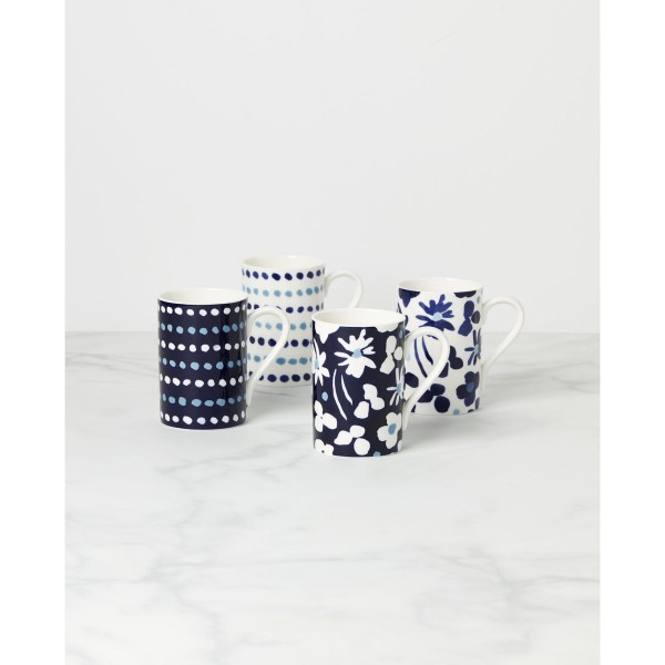 Floral Mug Set, 4 Piece