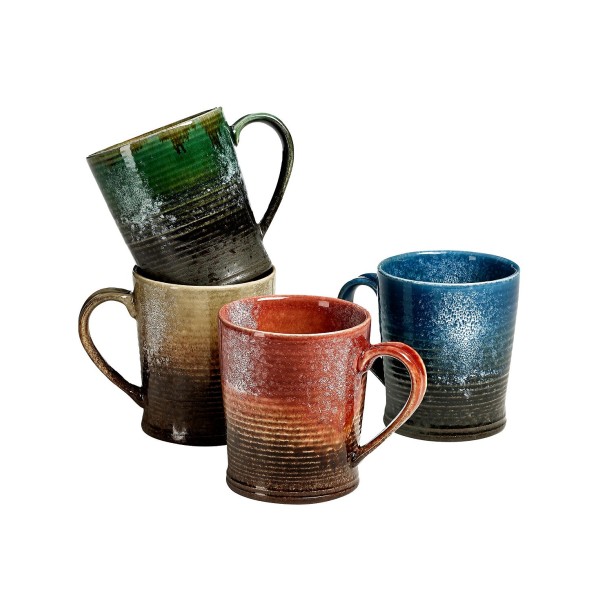 Mugs Assorted Colors, Set Of 4