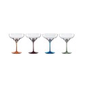 Up Color Bottom Glasses, Set of 4