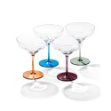 Up Color Bottom Glasses, Set of 4