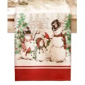 Snowman Holiday Snowflake Table Runner