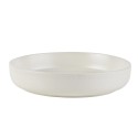 Beautiful Modern Dots  Set of 4 Stoneware Bowls White