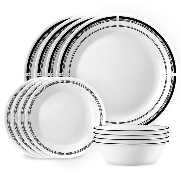 12-pc Dinnerware Set, Serves 4