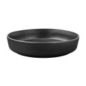 Matte Black Stoneware Dinner Bowl