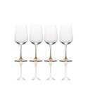 Amber White Wine Glasses, Set of 4